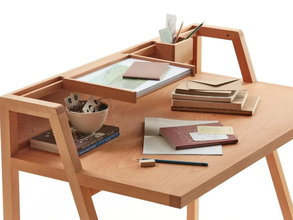 Grüne Erde Büro^Schreibtisch Pureto B 100 x T 55,2 x H 88,1 cm,