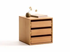 Grüne Erde Nachttische & Bettkästen^Schubladenbox Yunit Pur, mit 3 Laden,