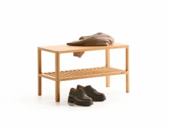 Grüne Erde Garderobe^Schuhregal Tenso, B 70 x T 33,4 x H 40 cm, 2 Fächer,