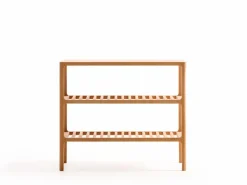 Grüne Erde Garderobe^Schuhregal Tenso, B 70 x T 33,4 x H 60 cm, 3 Fächer,