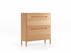 Grüne Erde Garderobe^Schuhschrank Tenso, 2 Klappen,