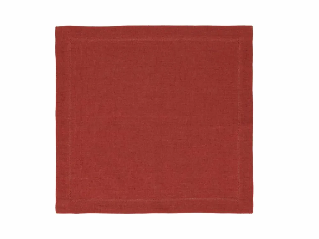 Grüne Erde Küchentextilien|Küchentextilien^Serviette ARIANA mit Ajour, , 40 x 40 cm, 60% Baumwolle/40% Leinen, GOTS