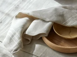 Grüne Erde Küchentextilien|Küchentextilien^Serviette EMMA, , 40 x 40 cm, 50 % Baumwolle/50 % Leinen, GOTS