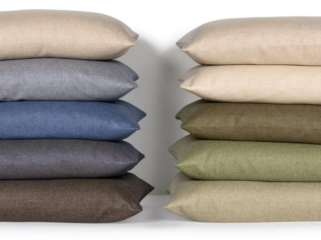 Grüne Erde Schlafsofas|Sofakissen^Set: Sofakissen mit Überzug, , Überzug: Wollstoff Tano Natur (79), Füllung: 100 % Schurwolle , mit verdeckter Knopfleiste