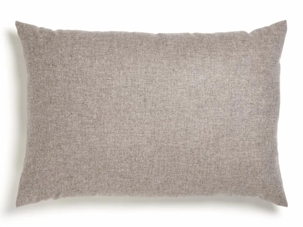 Grüne Erde Sofakissen|Sofakissen^Set: Sofakissen mit Überzug, , Überzug: Wollstoff Tano Natur (79), Füllung: 100 % Schurwolle , mit verdeckter Knopfleiste