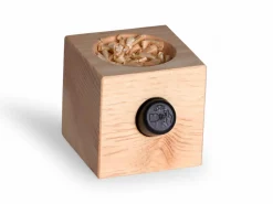 Grüne Erde Raumdüfte|Wohndekoration^Set: Zirbenwürfel "Zeit zum Durchatmen" mit Zirbenflocken + Zirbenwald Öl