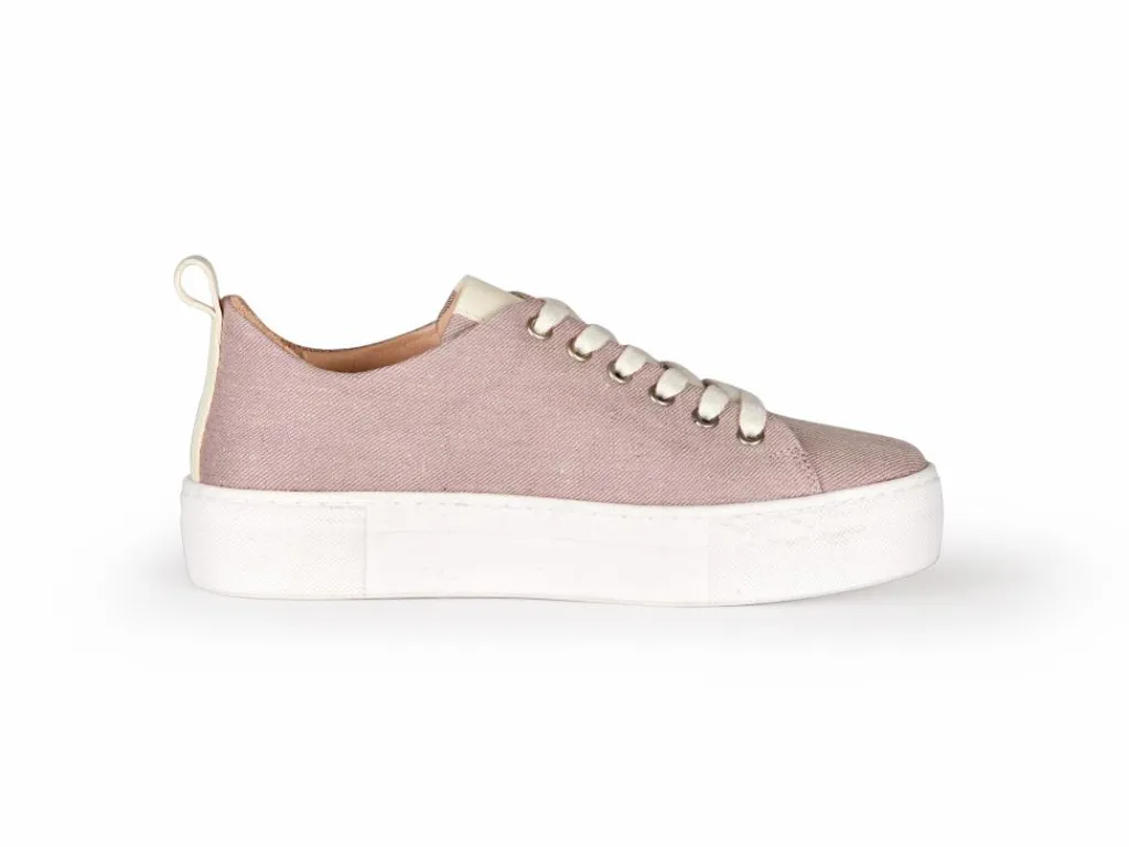 Grüne Erde Schuhe^Sneaker aus Bio Leder/Leinen, , 38