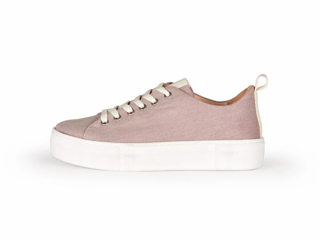 Grüne Erde Schuhe^Sneaker aus Bio Leder/Leinen, , 38