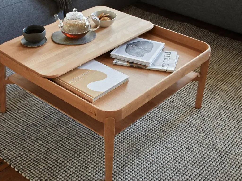 Grüne Erde Couchtische^Sofatisch Alwy, 80 x 80 cm,