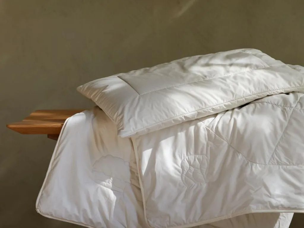 Grüne Erde Bettdecken^Sommerdecke Alpaka, 140 x 200 cm, 180 g/m2