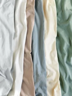 Grüne Erde Bettlaken & Leintücher|Bettlaken & Leintücher^Spannleintuch ALIZA, , 90/100 x 200/220 x 22/28 cm, 97 % Baumwolle/3 % Elasthan, Jersey, GOTS, VEGAN