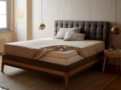 Grüne Erde Bettlaken & Leintücher|Bettlaken & Leintücher^Spannleintuch CALVIN, natur, 80 x 200 x 19/35 cm, 70 % Baumwolle/30 % Hanf, GOTS