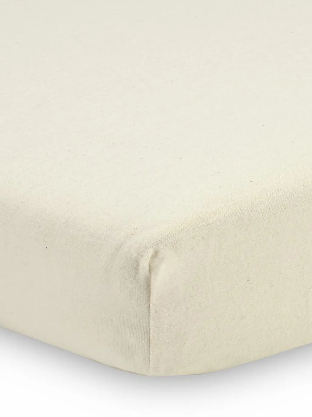 Kinder Grüne Erde Kinderbettwäsche^Spannleintuch ILVA, natur hell, 40 x 90 x 5,5 cm, 100 % Baumwolle, Flanell, GOTS