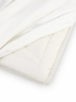 Grüne Erde Bettlaken & Leintücher|Bettlaken & Leintücher^Spannleintuch KRISTIAN, natur hell, 90 x 200 x 19/35 cm, 50 % Leinen/50 % Baumwolle, GOTS