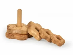 Kinder Grüne Erde Kuscheltiere & Spielzeug^Stapelturm Blume aus Eschenholz, 10 x 11 cm