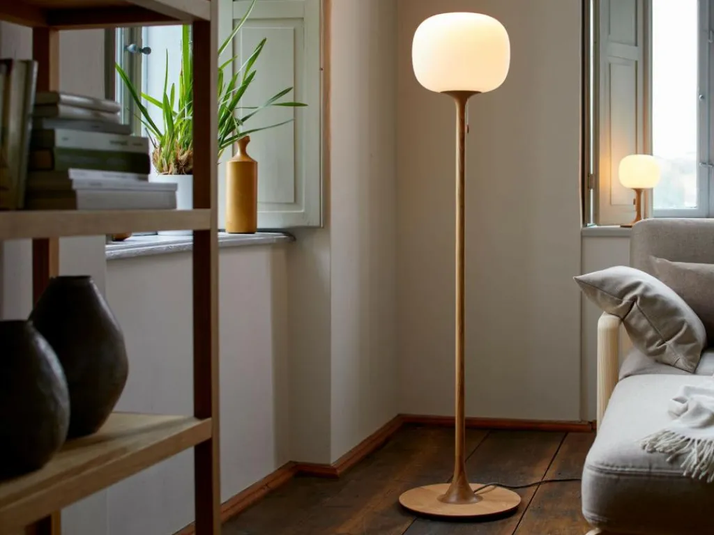 Grüne Erde Lampen & Leuchten|Lampen & Leuchten^Stehleuchte Tando inkl. Leuchtmittel, Buche