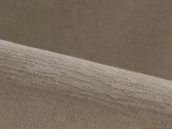 Grüne Erde Betten^Stoffhousse für Stegbetthaupt Jukai Pur, B = 140 cm, Baumwollstoff Ondula Taupe (140)