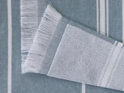 Grüne Erde Handtücher|Alles Für Die Sauna^Strand- und Saunatuch mit Fransen, , 90 x 200 cm, 100 % Baumwolle, GOTS