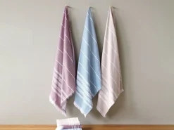 Grüne Erde Handtücher|Alles Für Die Sauna^Strand- und Saunatuch mit Fransen, , 90 x 200 cm, 100 % Baumwolle, GOTS