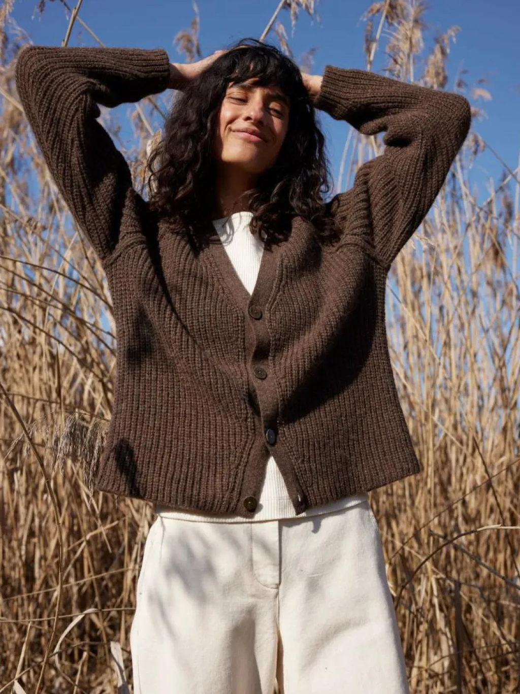 Grüne Erde Strickjacken|Jacken & Mäntel^Strickjacke aus Alpakawolle, , S