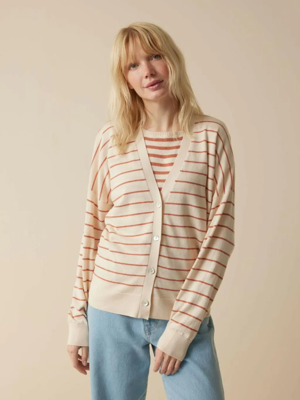 Grüne Erde Essentials|Strickjacken^Strickjacke aus Bio-Baumwolle, , S, GOTS