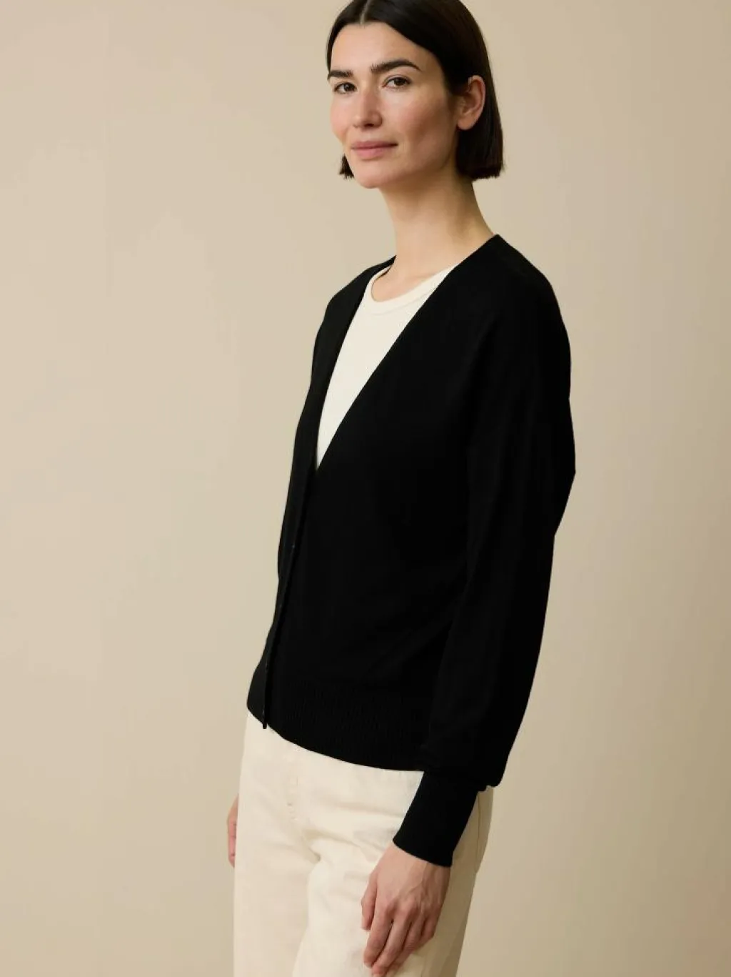 Grüne Erde Essentials|Strickjacken^Strickjacke aus Bio-Wolle, , S, GOTS