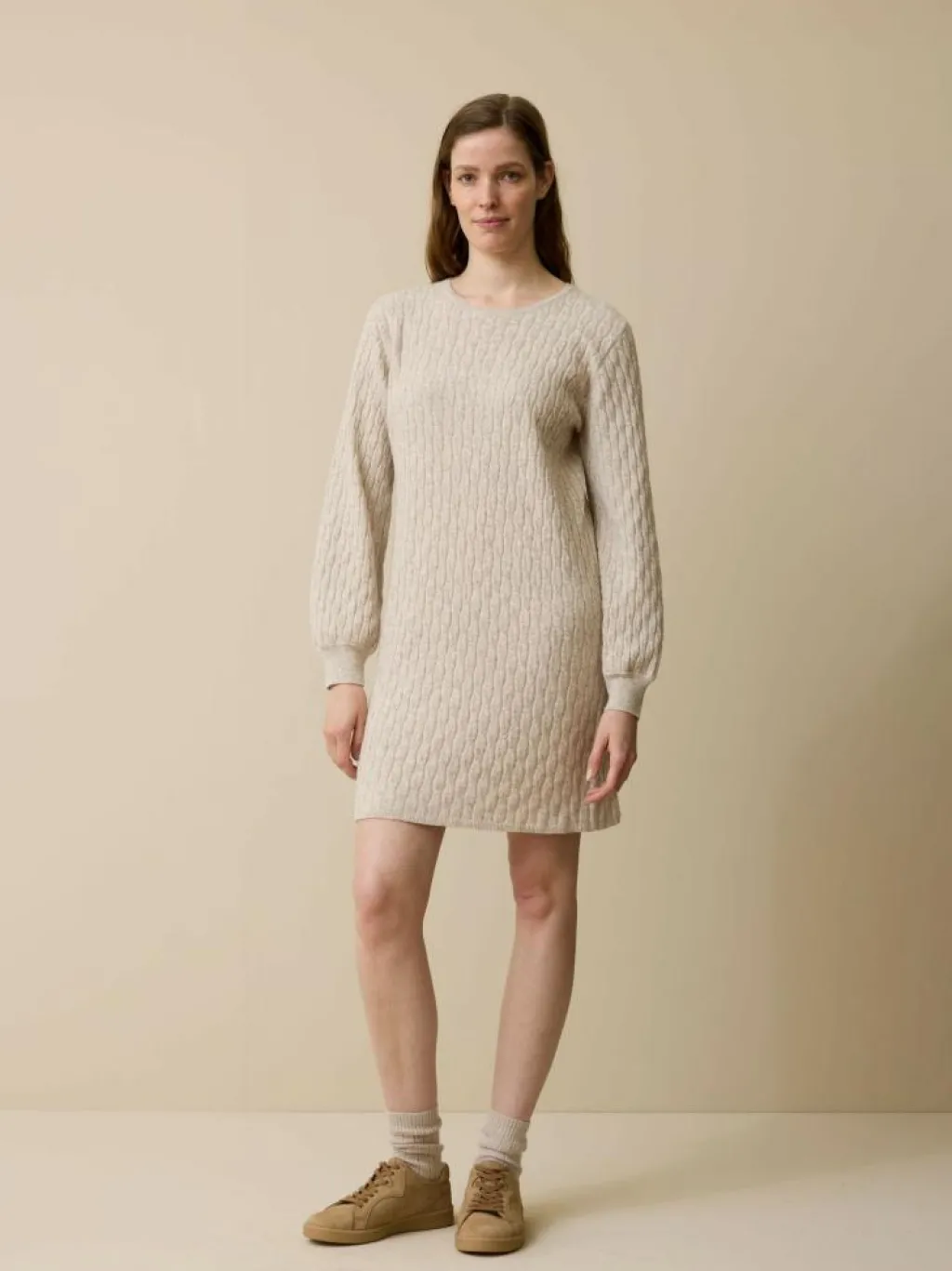 Grüne Erde Kleider & Overalls^Strickkleid aus Bio-Baumwolle und Wolle, , XL, GOTS