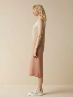 Grüne Erde Kleider & Overalls^Strickkleid aus Bio-Baumwolle und Leinen, 77 strick degradé, S, GOTS