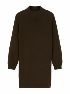 Grüne Erde Kleider & Overalls^Strickkleid aus Yakwolle, 67 espresso, S