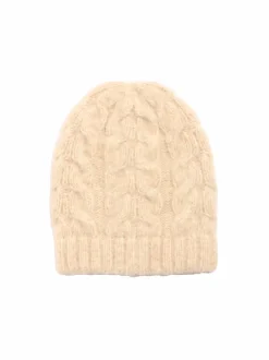 Grüne Erde Accessoires^Strickmütze aus Alpakawolle und Bio-Baumwolle, 14 natur melange, one size