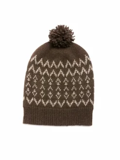 Grüne Erde Accessoires^Strickmütze aus Yakwolle, 67 espresso, one size