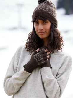 Grüne Erde Accessoires^Strickmütze aus Yakwolle, 67 espresso, one size