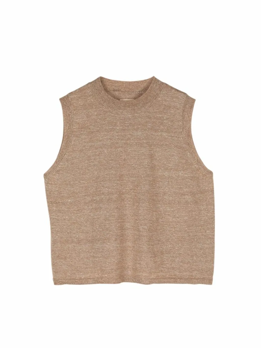 Grüne Erde Shirts^Stricktop aus Bio-Leinen und Wolle, 52 leinen melange, L, GOTS