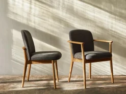 Grüne Erde Stühle & Bänke^Stuhl Kilian, ohne Armlehne, Wollstoff Tano Natur (79),