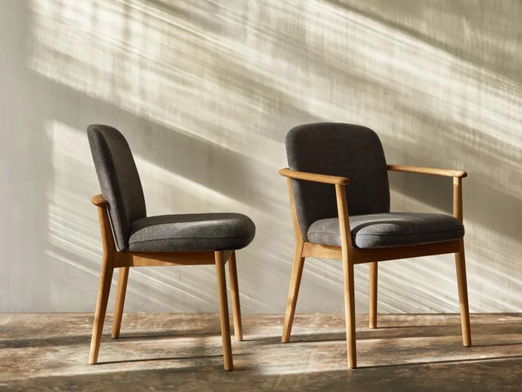 Grüne Erde Stühle & Bänke^Stuhl Kilian, ohne Armlehne, Wollstoff Tano Natur (79),