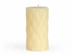 Grüne Erde Weihnachtliches Dekorieren|Kerzen Und Duftkerzen^Stumpenkerze Relief aus Bienenwachs, , Höhe 15 cm, ø 8 cm