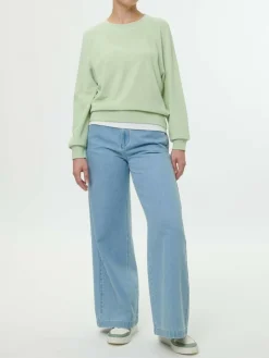 Grüne Erde Shirts|Pullover^Sweatshirt aus Bio Baumwolle, 44 pastellgrün, XS, GOTS