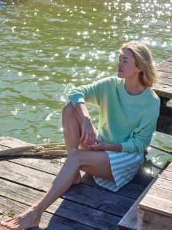 Grüne Erde Shirts|Pullover^Sweatshirt aus Bio Baumwolle, 44 pastellgrün, XS, GOTS