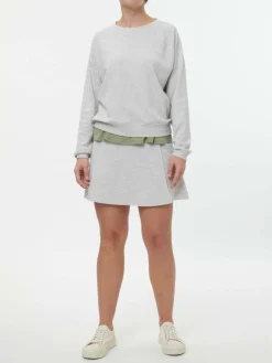 Grüne Erde Shirts|Yoga & Loungewear^Sweatshirt aus Bio Baumwolle, 04 grau melange, S