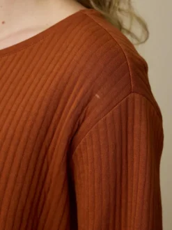 Grüne Erde Shirts^Sweatshirt aus Bio-Baumwolle, 22 kastanie, XL, GOTS