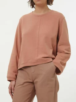 Grüne Erde Shirts^Sweatshirt aus Bio-Baumwolle, 61 sienna, 38, GOTS