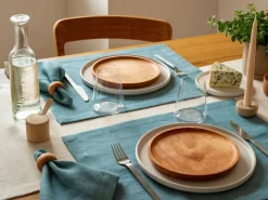 Grüne Erde Küchentextilien|Küchentextilien^Tischset ARIANA, , 38 x 48 cm, 60% Baumwolle/40% Leinen, GOTS