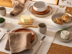 Grüne Erde Küchentextilien|Küchentextilien^Tischset ARIANA, , 38 x 48 cm, 60% Baumwolle/40% Leinen, GOTS