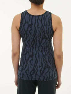 Grüne Erde Shirts|Yoga & Loungewear^Top aus Bio Baumwolle, 82 print mitternachtblau, 38, GOTS