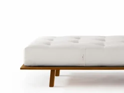 Grüne Erde Massivholzbetten^Weiße Wolke Klassik mittel, 90 x 200 cm, GOTS