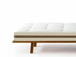 Grüne Erde Massivholzbetten^Weiße Wolke Pur VEGAN, mittel, 90 x 200 cm, GOTS