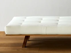 Grüne Erde Massivholzbetten^Weiße Wolke Pur VEGAN, mittel, 90 x 200 cm, GOTS