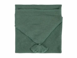 Grüne Erde Geschenke-Guide|Baby-Erstausstattung^Wickel- und Puckdecke Leni, mit Kapuze, salbei, 80 x 80 cm, 100 % Schurwolle (Merino), Schurwolle kbT