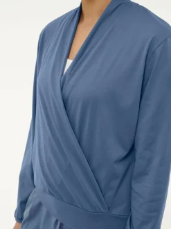 Grüne Erde Shirts|Yoga & Loungewear^Wickelshirt aus Bio Baumwolle, , S, GOTS