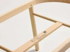 Kinder Grüne Erde Babywiege Serafina^Wiege Serafina, inkl. Housse und Matratze, Wollstoff Tano Natur (79), Esche